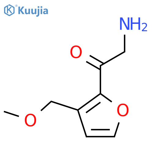 2-amino-1-3-(methoxymethyl)furan-2-ylethan-1-one structure