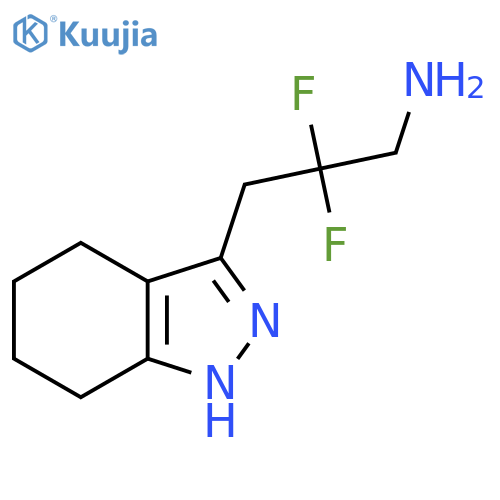 2,2-difluoro-3-(4,5,6,7-tetrahydro-1H-indazol-3-yl)propan-1-amine structure