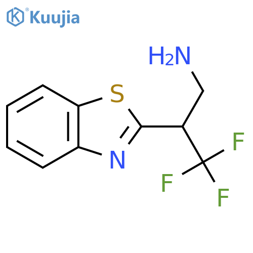 2-(1,3-benzothiazol-2-yl)-3,3,3-trifluoropropan-1-amine structure