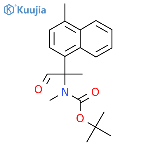 tert-butyl N-methyl-N-2-(4-methylnaphthalen-1-yl)-1-oxopropan-2-ylcarbamate structure