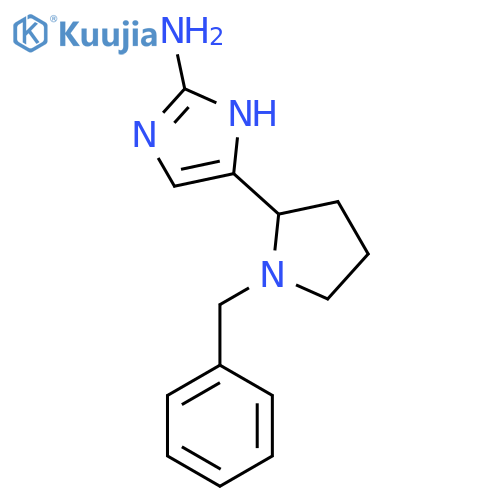 5-(1-benzylpyrrolidin-2-yl)-1H-imidazol-2-amine structure