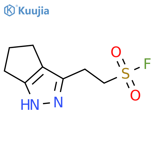 2-{1H,4H,5H,6H-cyclopentacpyrazol-3-yl}ethane-1-sulfonyl fluoride structure