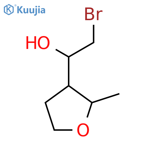 2-bromo-1-(2-methyloxolan-3-yl)ethan-1-ol structure