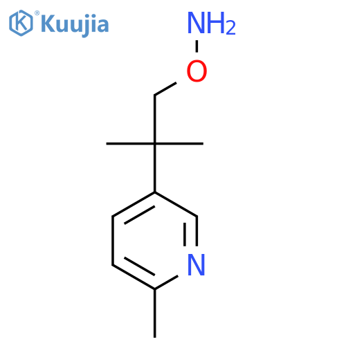 O-2-methyl-2-(6-methylpyridin-3-yl)propylhydroxylamine structure