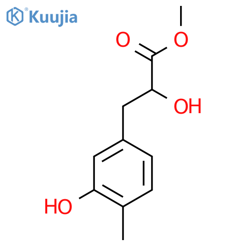 methyl 2-hydroxy-3-(3-hydroxy-4-methylphenyl)propanoate structure