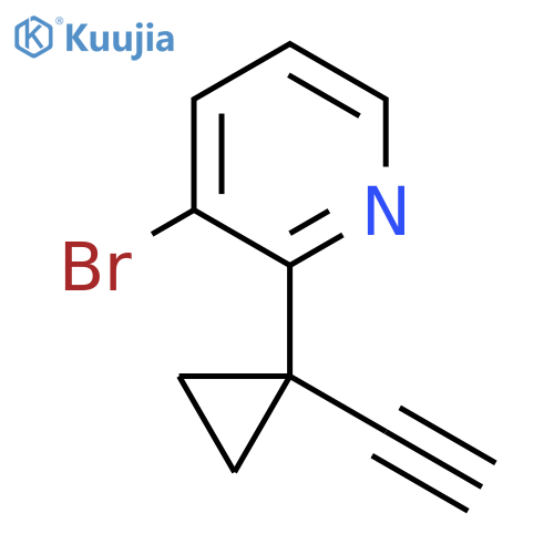 3-Bromo-2-(1-ethynylcyclopropyl)pyridine structure