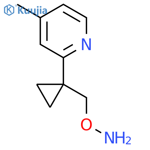 O-{1-(4-methylpyridin-2-yl)cyclopropylmethyl}hydroxylamine structure