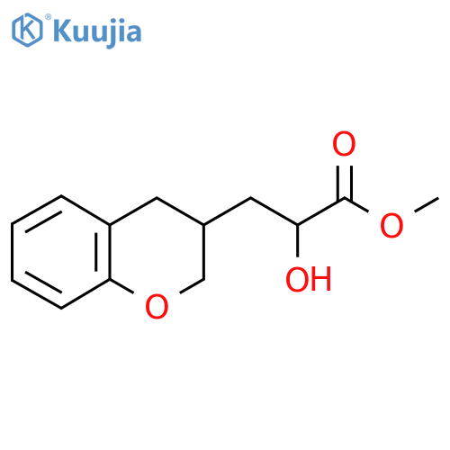 methyl 3-(3,4-dihydro-2H-1-benzopyran-3-yl)-2-hydroxypropanoate structure