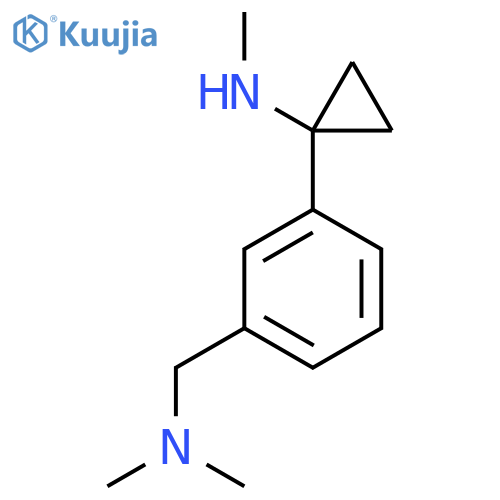 1-{3-(dimethylamino)methylphenyl}-N-methylcyclopropan-1-amine structure