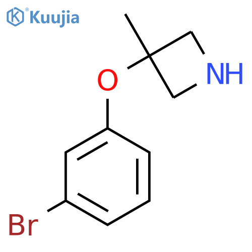 3-(3-bromophenoxy)-3-methylazetidine structure