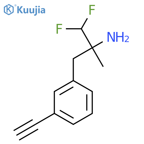 3-(3-ethynylphenyl)-1,1-difluoro-2-methylpropan-2-amine structure