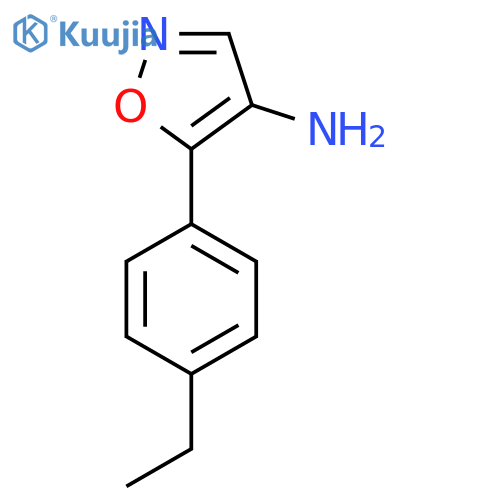5-(4-ethylphenyl)-1,2-oxazol-4-amine structure
