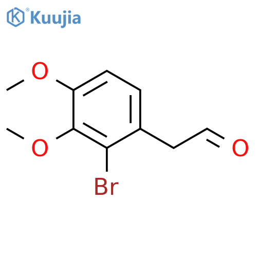 2-(2-bromo-3,4-dimethoxyphenyl)acetaldehyde structure