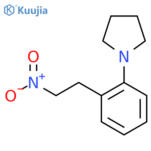 1-2-(2-nitroethyl)phenylpyrrolidine structure