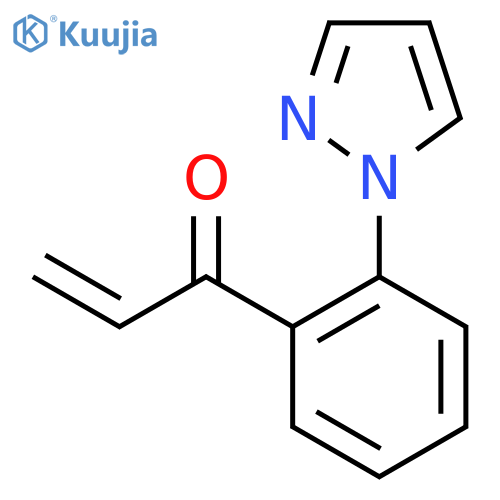 1-2-(1H-pyrazol-1-yl)phenylprop-2-en-1-one structure