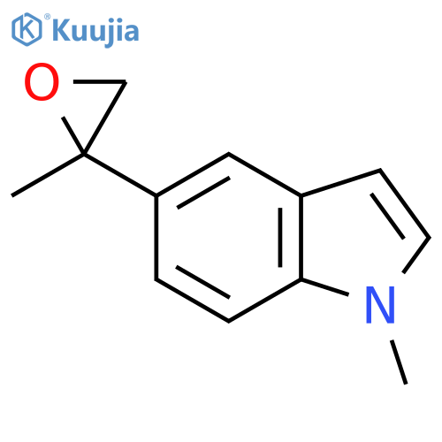 1-methyl-5-(2-methyloxiran-2-yl)-1H-indole structure