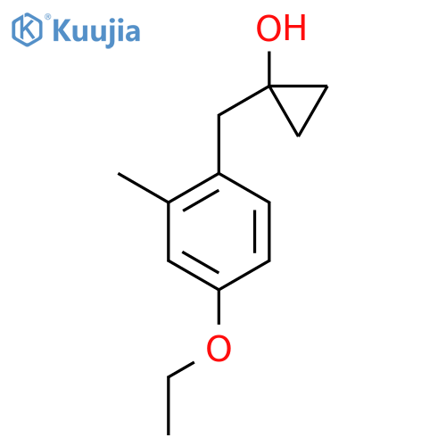 1-(4-ethoxy-2-methylphenyl)methylcyclopropan-1-ol structure