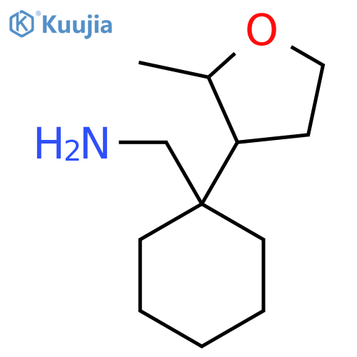 1-(2-methyloxolan-3-yl)cyclohexylmethanamine structure