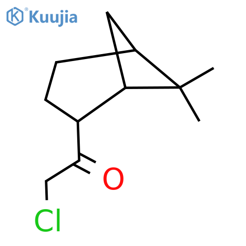 2-chloro-1-{6,6-dimethylbicyclo3.1.1heptan-2-yl}ethan-1-one structure