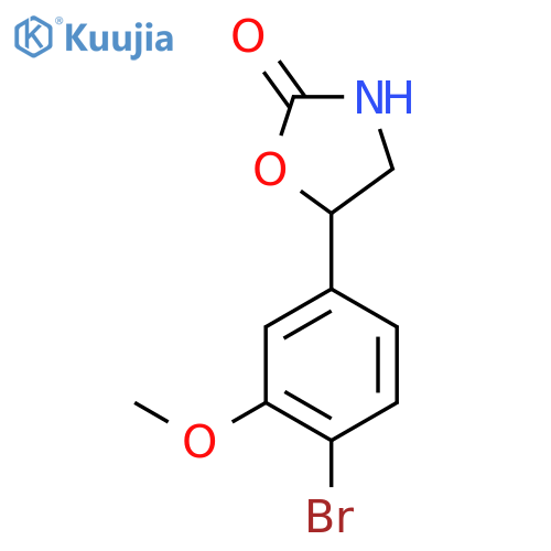 5-(4-bromo-3-methoxyphenyl)-1,3-oxazolidin-2-one structure