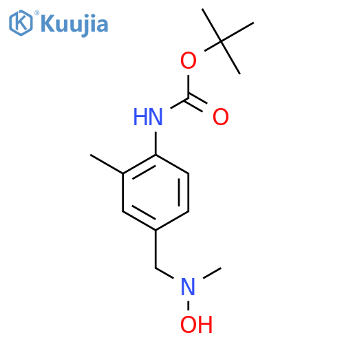 tert-butyl N-(4-{hydroxy(methyl)aminomethyl}-2-methylphenyl)carbamate structure