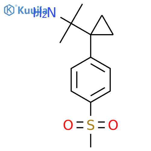 2-1-(4-methanesulfonylphenyl)cyclopropylpropan-2-amine structure
