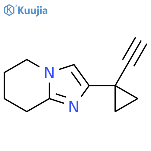 2-(1-ethynylcyclopropyl)-5H,6H,7H,8H-imidazo1,2-apyridine structure