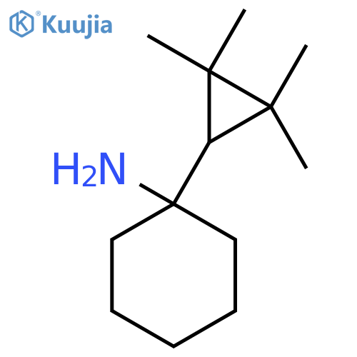 1-(2,2,3,3-Tetramethylcyclopropyl)cyclohexan-1-amine structure