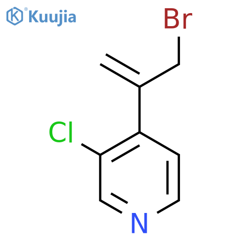 4-(3-bromoprop-1-en-2-yl)-3-chloropyridine structure