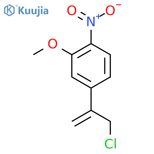 4-(3-chloroprop-1-en-2-yl)-2-methoxy-1-nitrobenzene structure