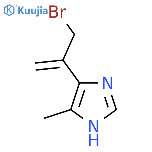 5-(3-bromoprop-1-en-2-yl)-4-methyl-1H-imidazole structure