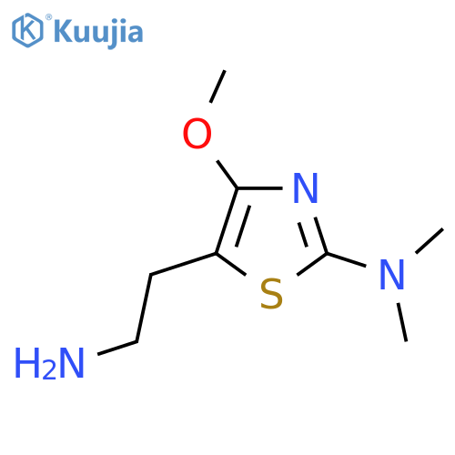 5-(2-aminoethyl)-4-methoxy-N,N-dimethyl-1,3-thiazol-2-amine structure