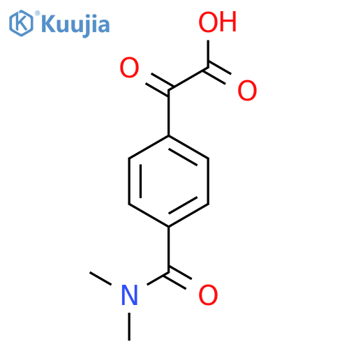 2-4-(dimethylcarbamoyl)phenyl-2-oxoacetic acid structure