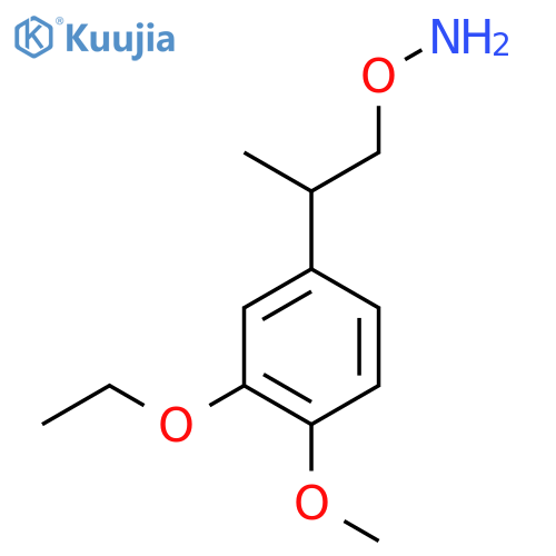 O-2-(3-ethoxy-4-methoxyphenyl)propylhydroxylamine structure