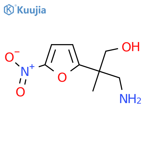 3-amino-2-methyl-2-(5-nitrofuran-2-yl)propan-1-ol structure