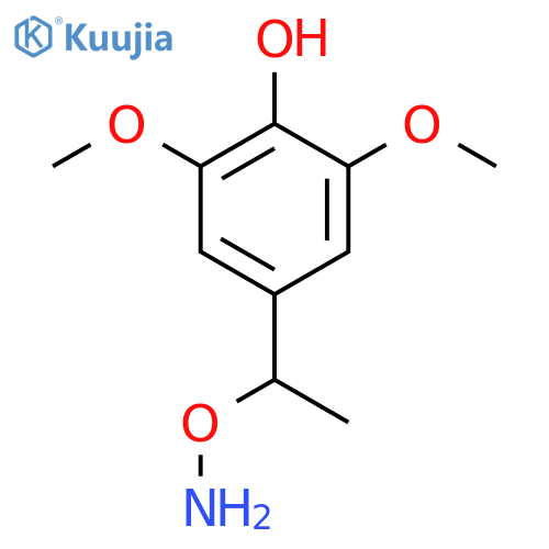 4-1-(aminooxy)ethyl-2,6-dimethoxyphenol structure