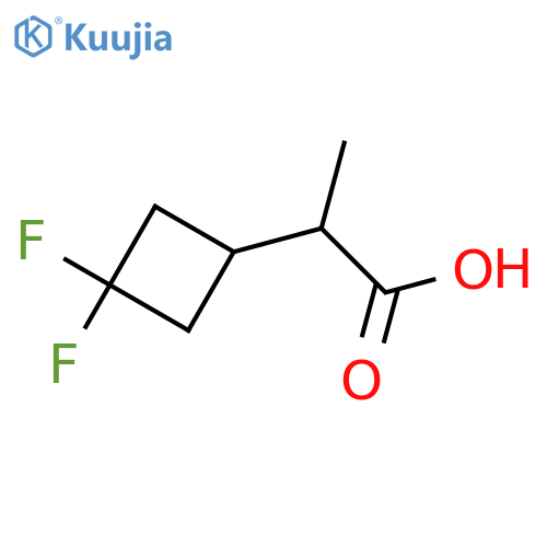 2-(3,3-difluorocyclobutyl)propanoic acid structure