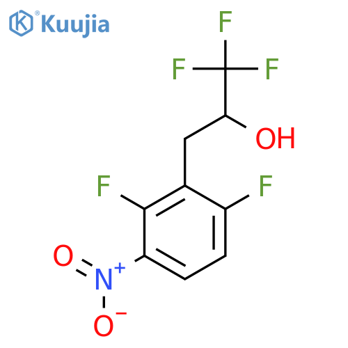 3-(2,6-Difluoro-3-nitrophenyl)-1,1,1-trifluoropropan-2-ol structure