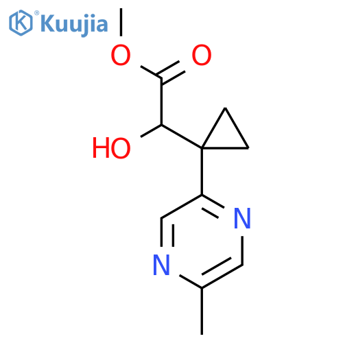 methyl 2-hydroxy-2-1-(5-methylpyrazin-2-yl)cyclopropylacetate structure