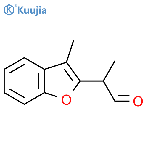 2-(3-methyl-1-benzofuran-2-yl)propanal structure