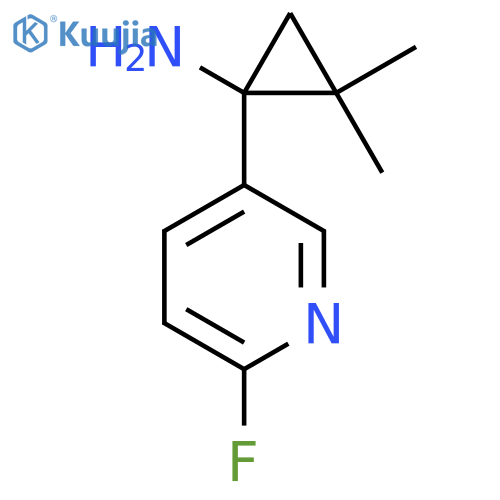 1-(6-Fluoropyridin-3-yl)-2,2-dimethylcyclopropan-1-amine structure