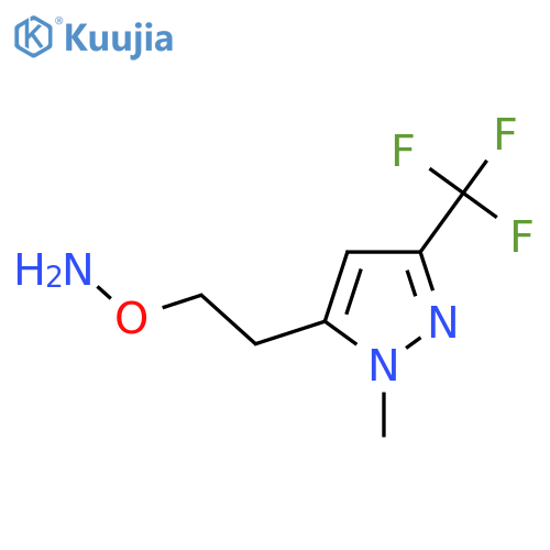 O-{2-1-methyl-3-(trifluoromethyl)-1H-pyrazol-5-ylethyl}hydroxylamine structure