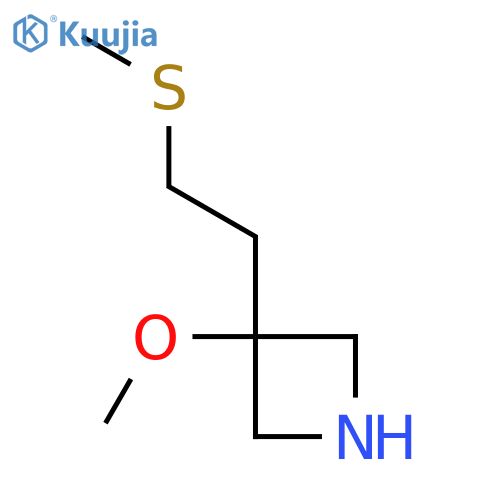 3-methoxy-3-2-(methylsulfanyl)ethylazetidine structure