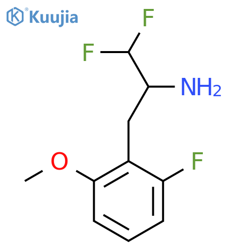 1,1-difluoro-3-(2-fluoro-6-methoxyphenyl)propan-2-amine structure