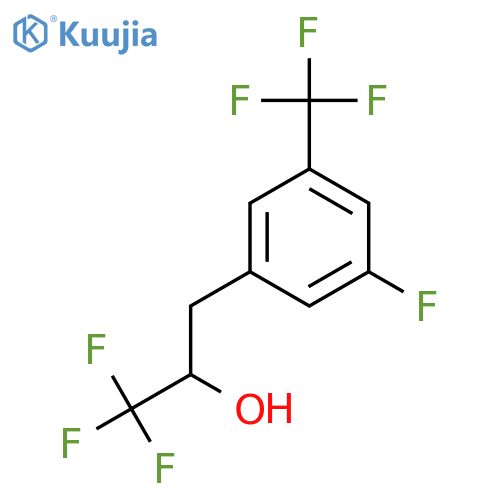 1,1,1-trifluoro-3-3-fluoro-5-(trifluoromethyl)phenylpropan-2-ol structure