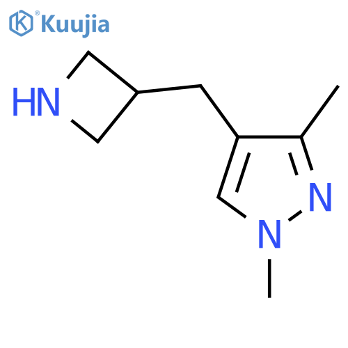 4-(azetidin-3-yl)methyl-1,3-dimethyl-1H-pyrazole structure