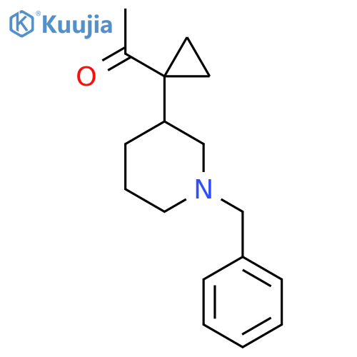 1-1-(1-benzylpiperidin-3-yl)cyclopropylethan-1-one structure