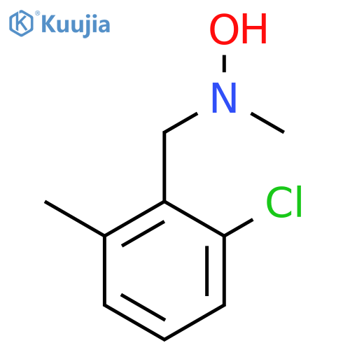 N-(2-chloro-6-methylphenyl)methyl-N-methylhydroxylamine structure