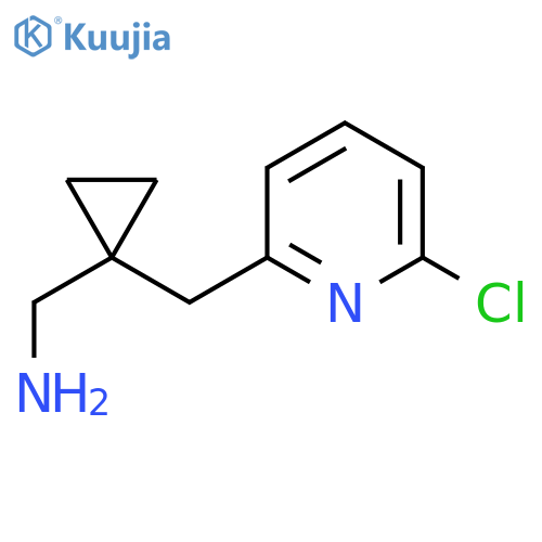 {1-(6-chloropyridin-2-yl)methylcyclopropyl}methanamine structure