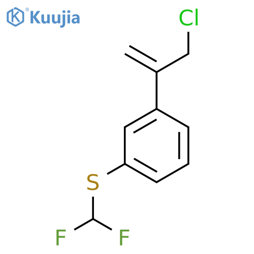 1-(3-chloroprop-1-en-2-yl)-3-(difluoromethyl)sulfanylbenzene structure